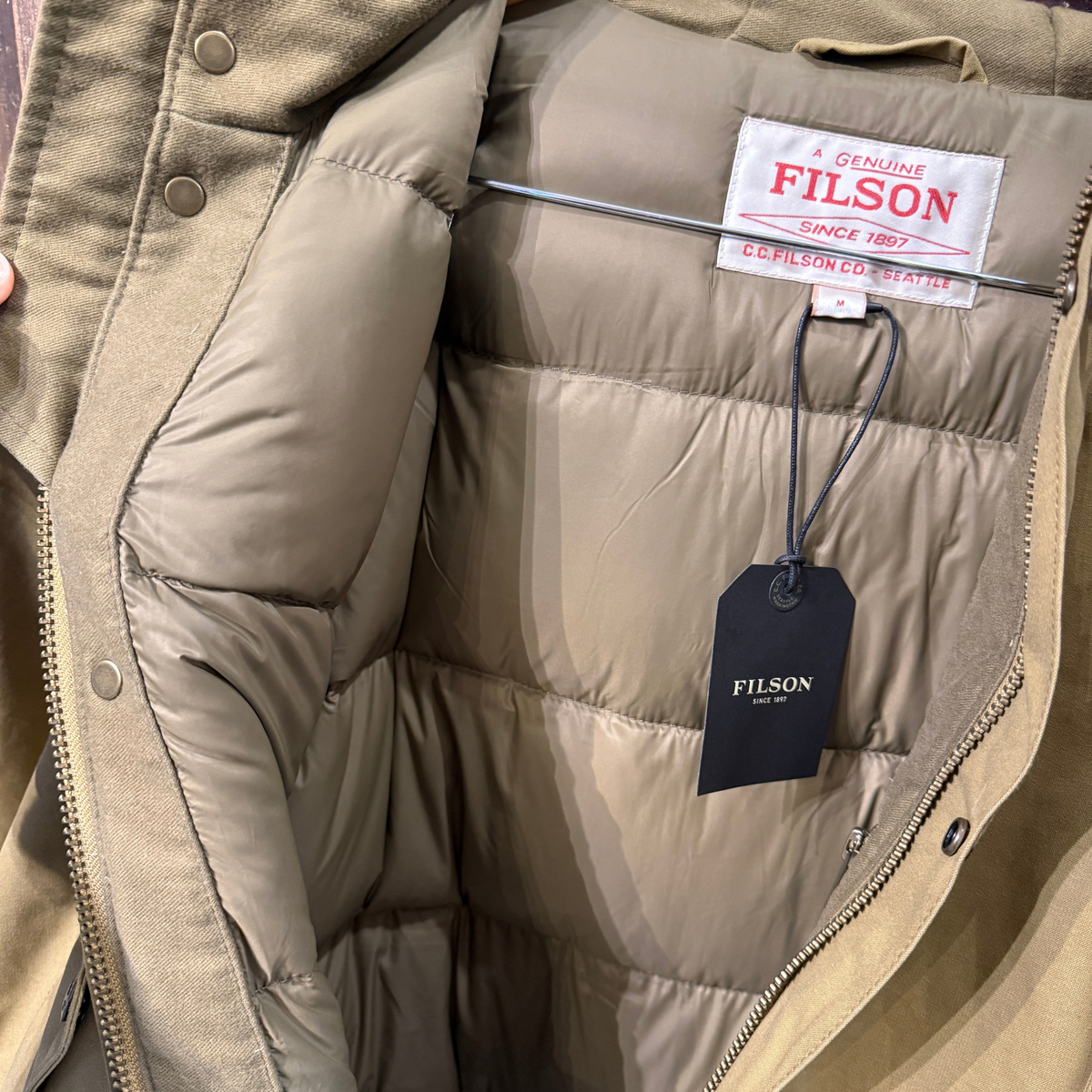 Filson Waxed Field Down Parka miesten parkatakki