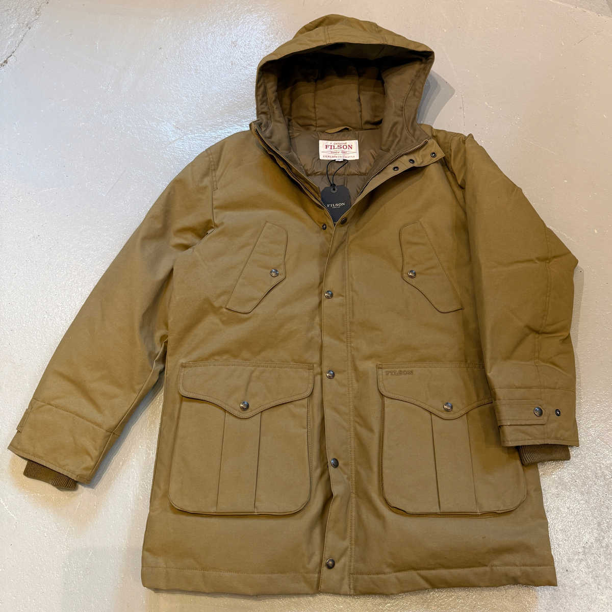 Filson Waxed Field Down Parka miesten parkatakki