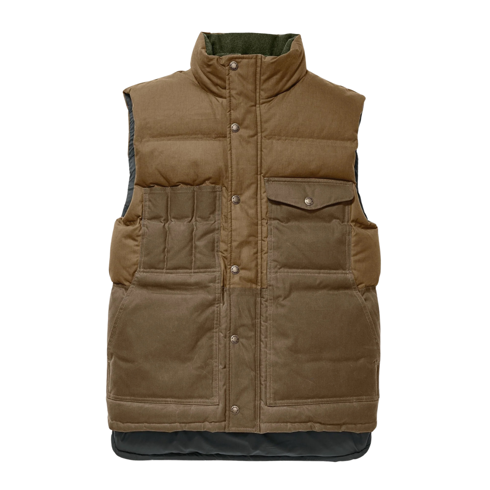 Filson Down Cruiser Vest Oiled Cover Cloth miesten untuvaliivi, ruskea