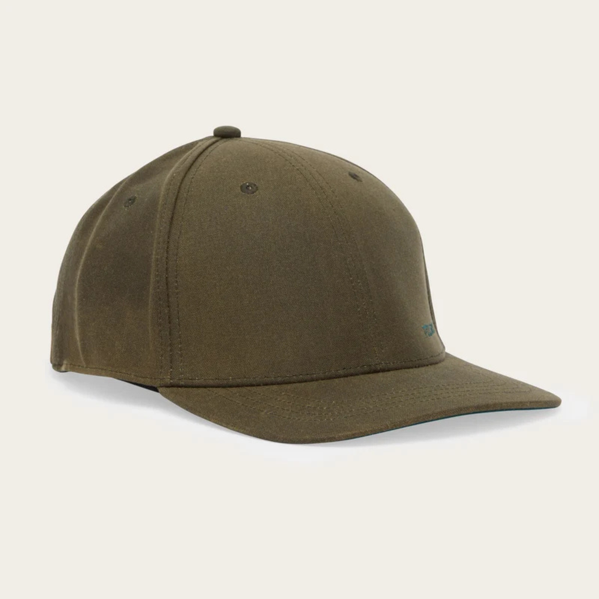 Filson Logger Cap Oil Finish Tin Cloth lippalakki, oliivinvihreä