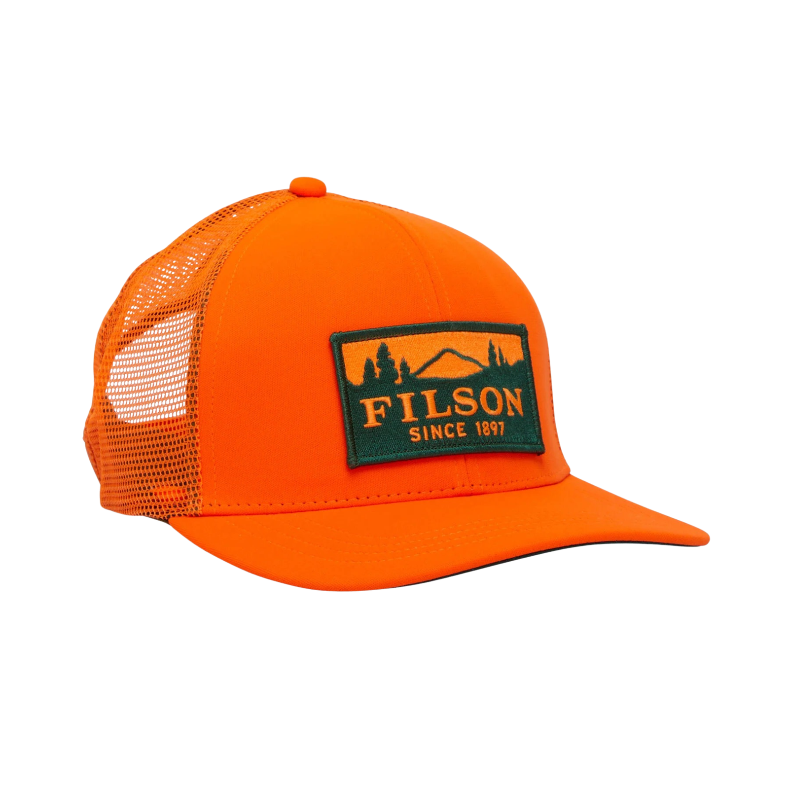 Filson Logger Mesh Cap Piece Dyed Oiled Cotton lippalakki, oranssi