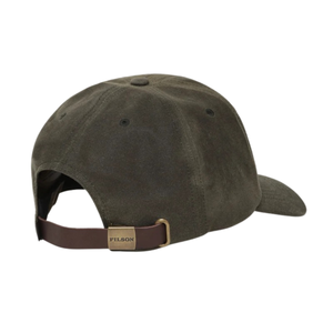 Filson Low Profile Logger Cap Oil Finish Tin Cloth lippalakki, oliivinvihreä