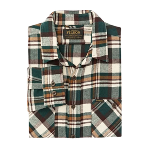 Filson Rangeland Flannel Shirt miesten flanellipaita, vihreä/ruskearuudullinen