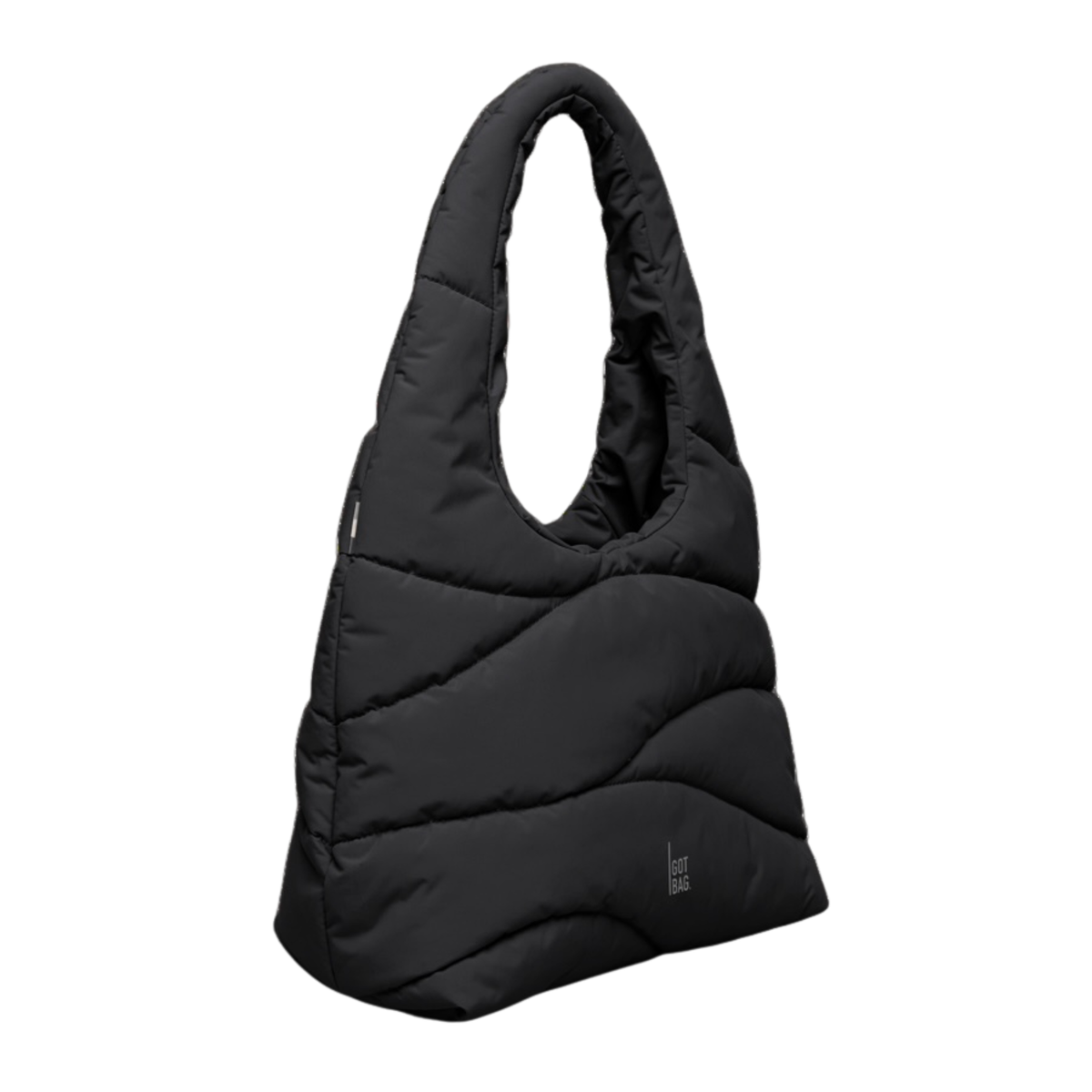 Got Bag Wavy Puffer Shoulder Bag olkalaukku, musta