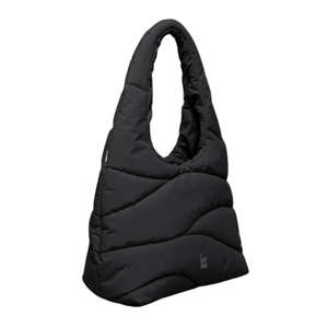 Got Bag Wavy Puffer Shoulder Bag olkalaukku, musta
