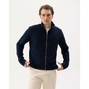 Holebrook Albrekt Fullzip WP miesten tuulenpitävä puuvillaneuletakki, navy, 