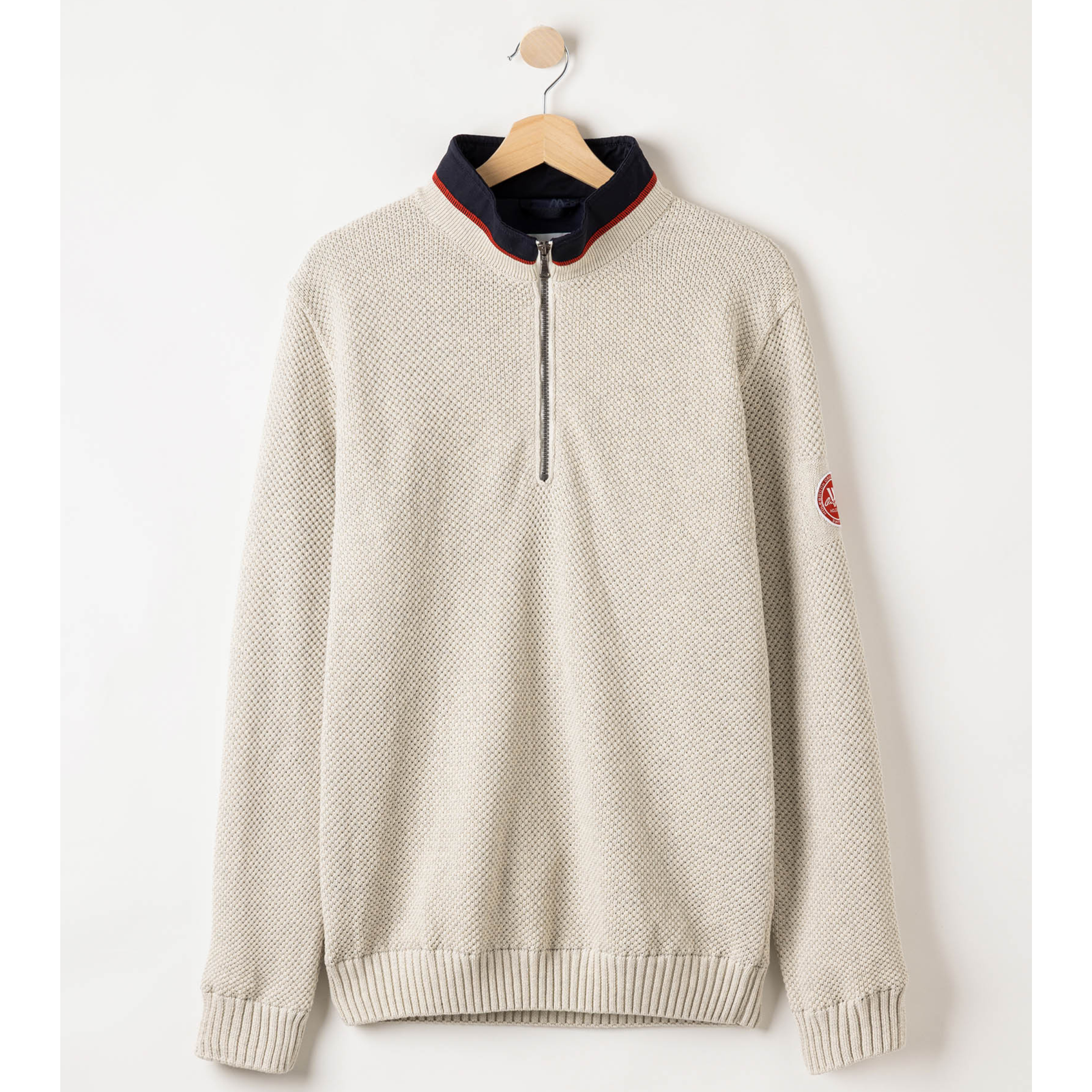 Holebrook Classic WP miesten vaalea tuulenpitävä neule tuotekuvassa.