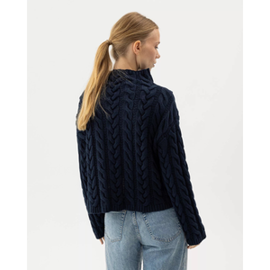 Holebrook Emmie Turtle naisten neule, navy