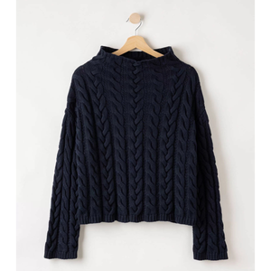 Holebrook Emmie Turtle naisten neule, navy