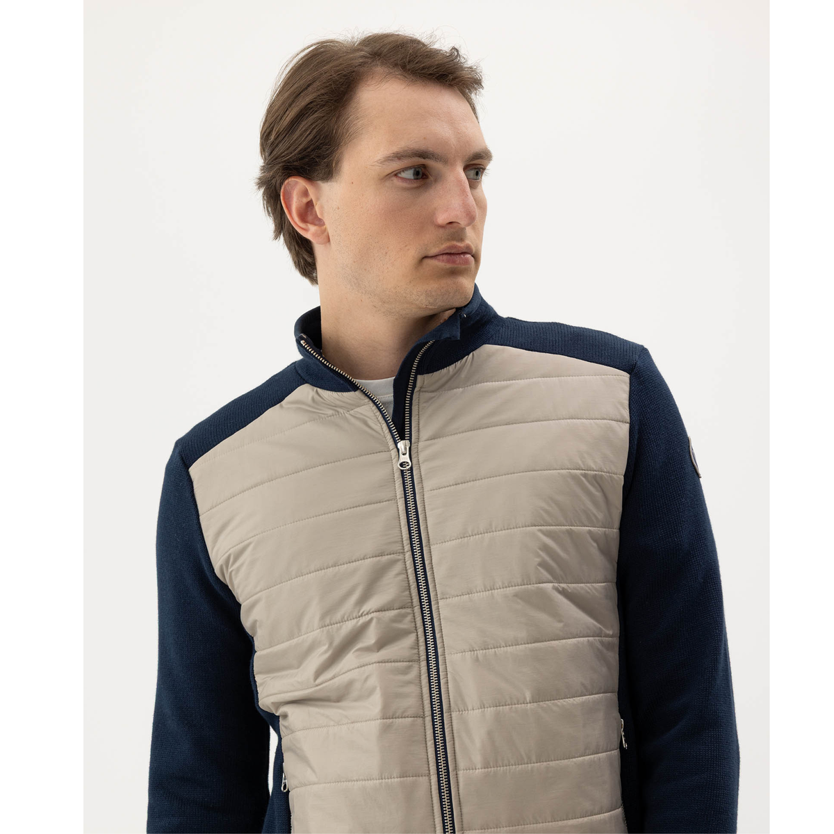 Holebrook Peder Fullzip Windproof miesten neule, navy khaki