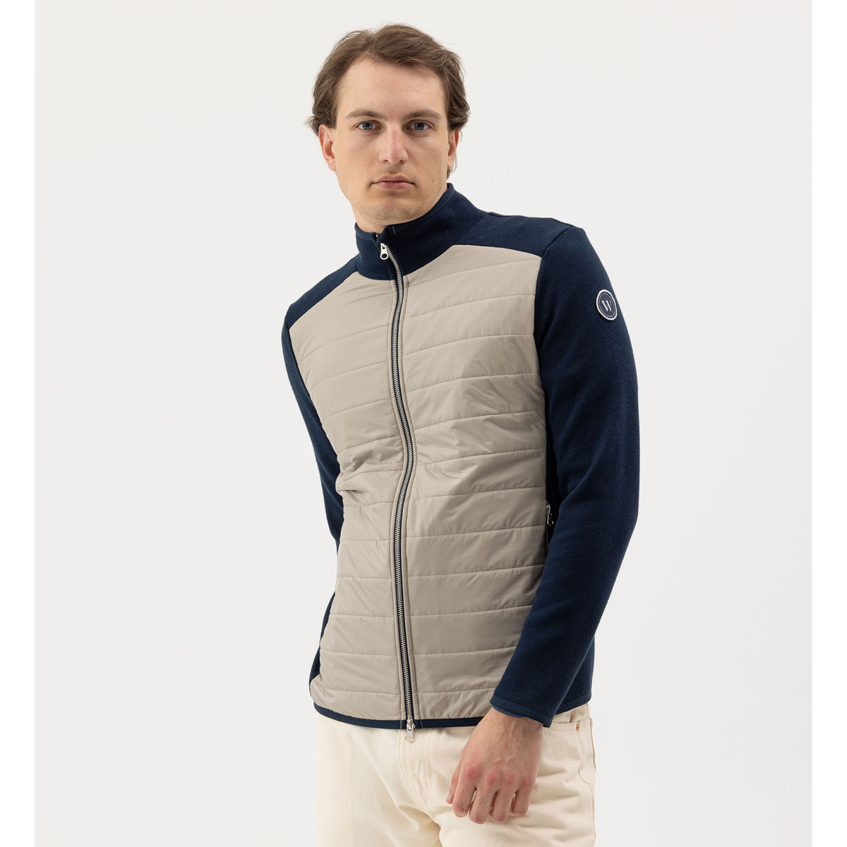 Holebrook Peder Fullzip Windproof miesten neule, navy khaki