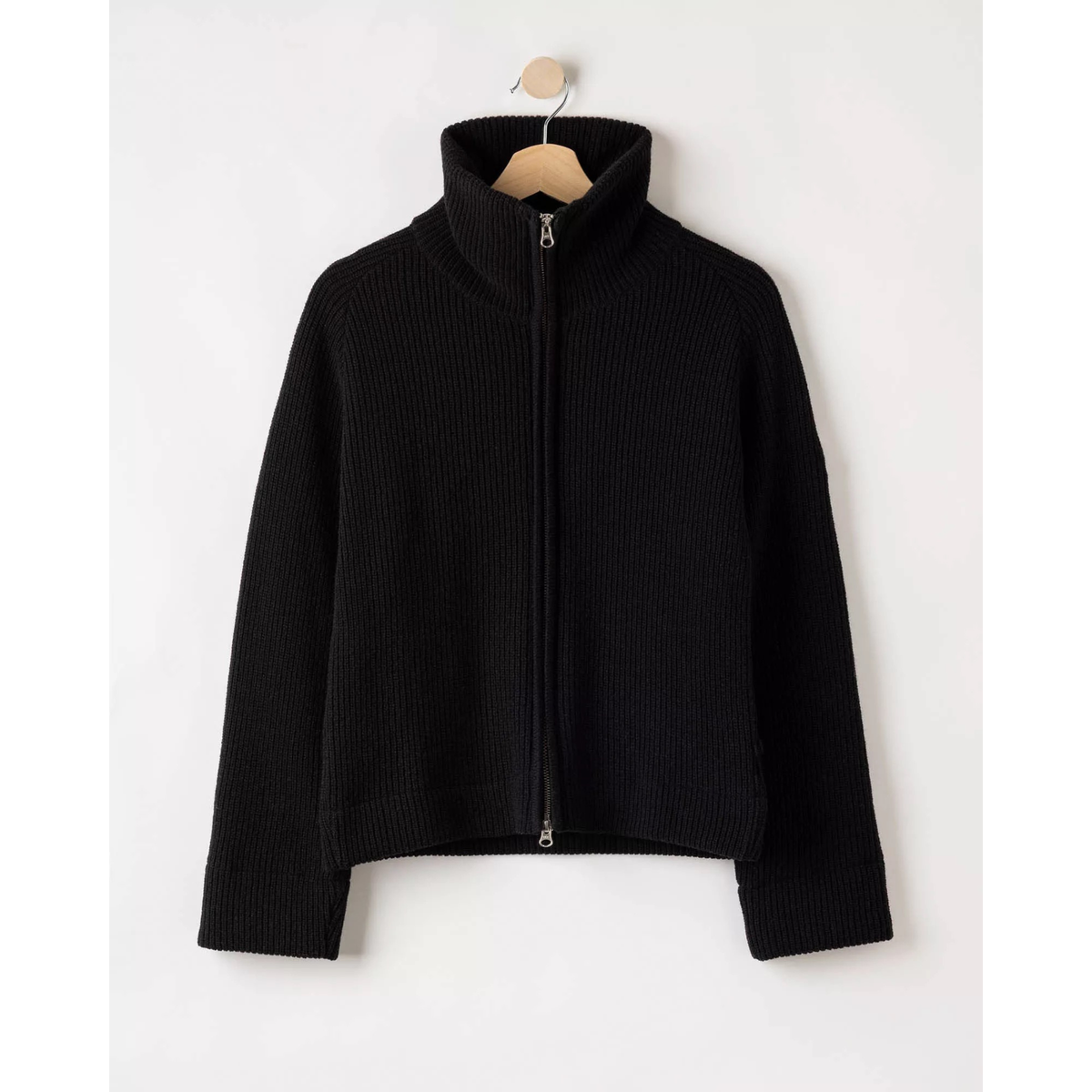 Holebrook Windproof Essie Full Zip neule, musta, edestä.