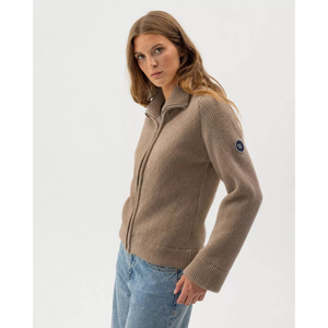 lebrook Windproof Essie Full Zip neule, khaki, sivusta kuvattuna.