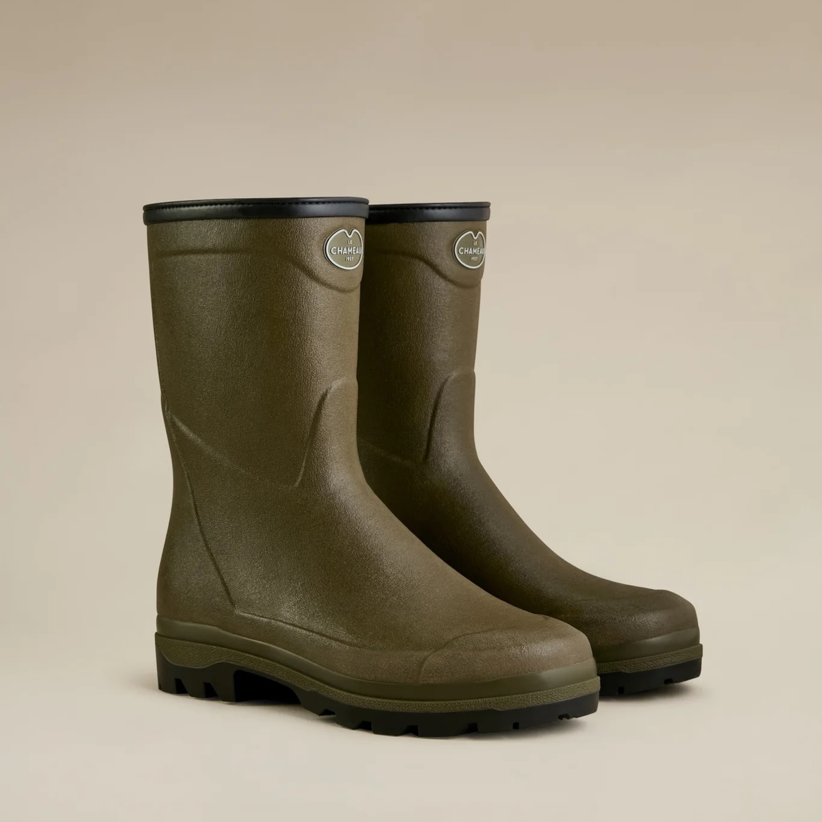 Le Chameau Country Cross Neoprene Lined miesten saappaat, vihreä