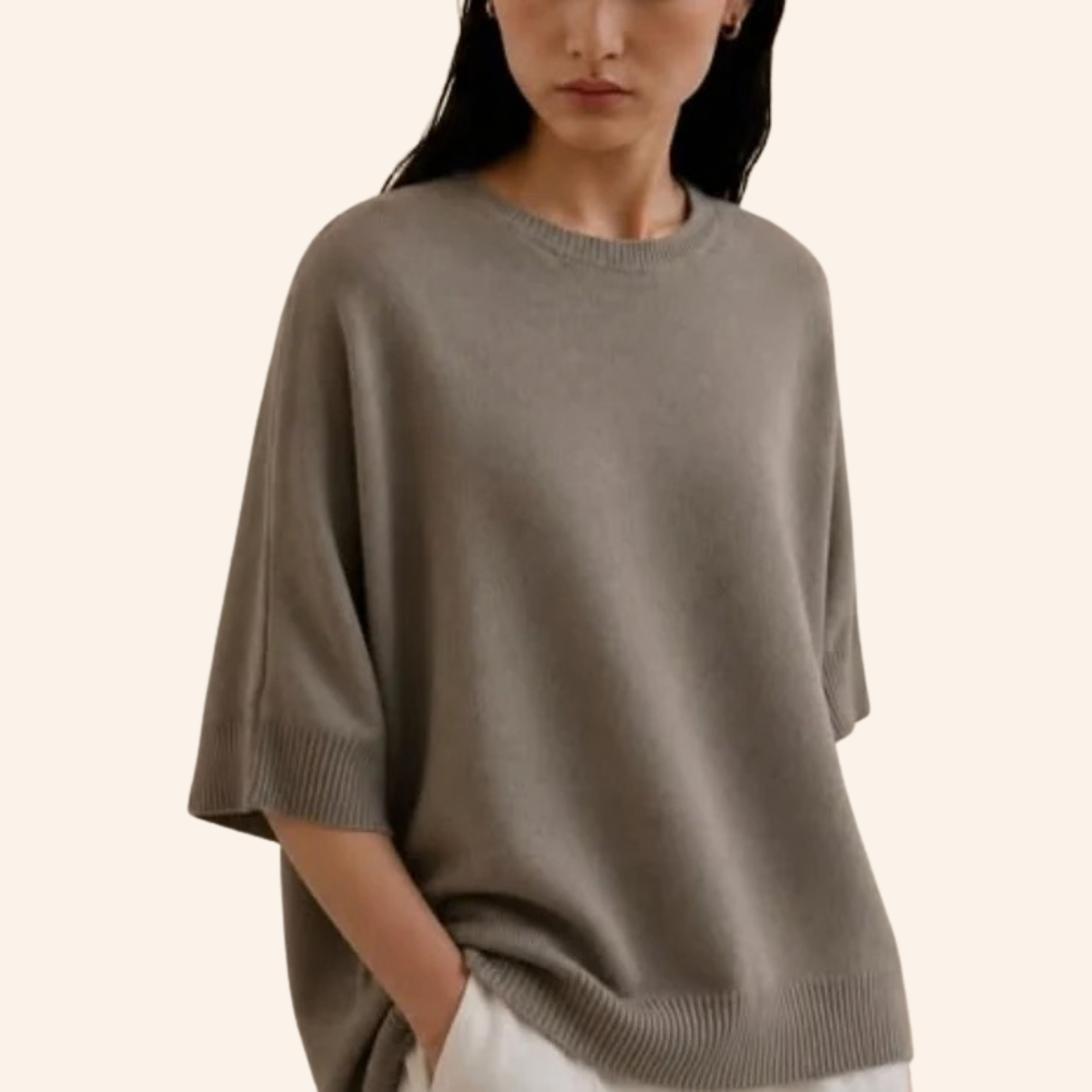 Movesgood Ozzy Top neuletoppi, ruskea