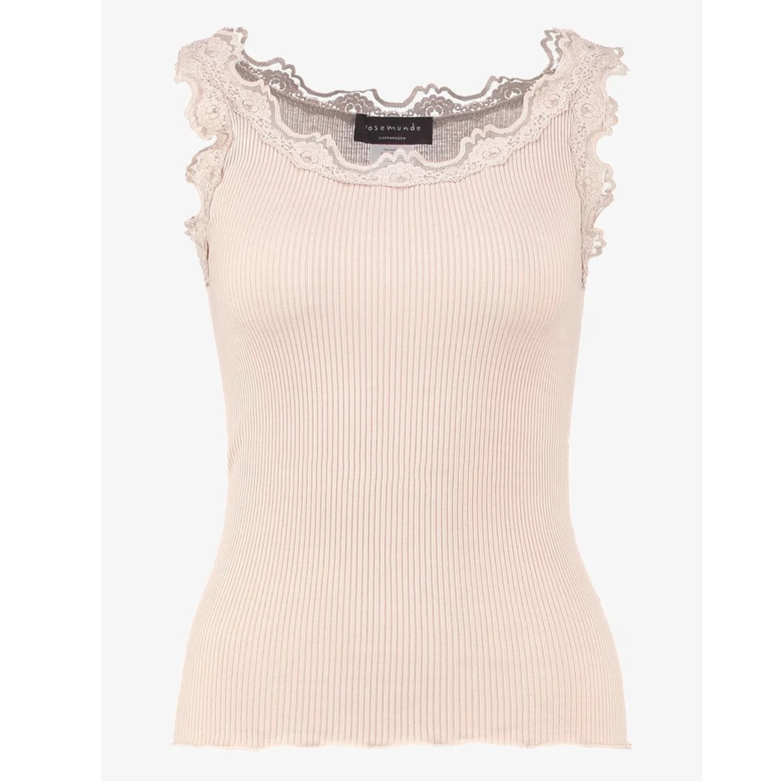 Rosemunde Babette naisten pitsitoppi, vaalea beige