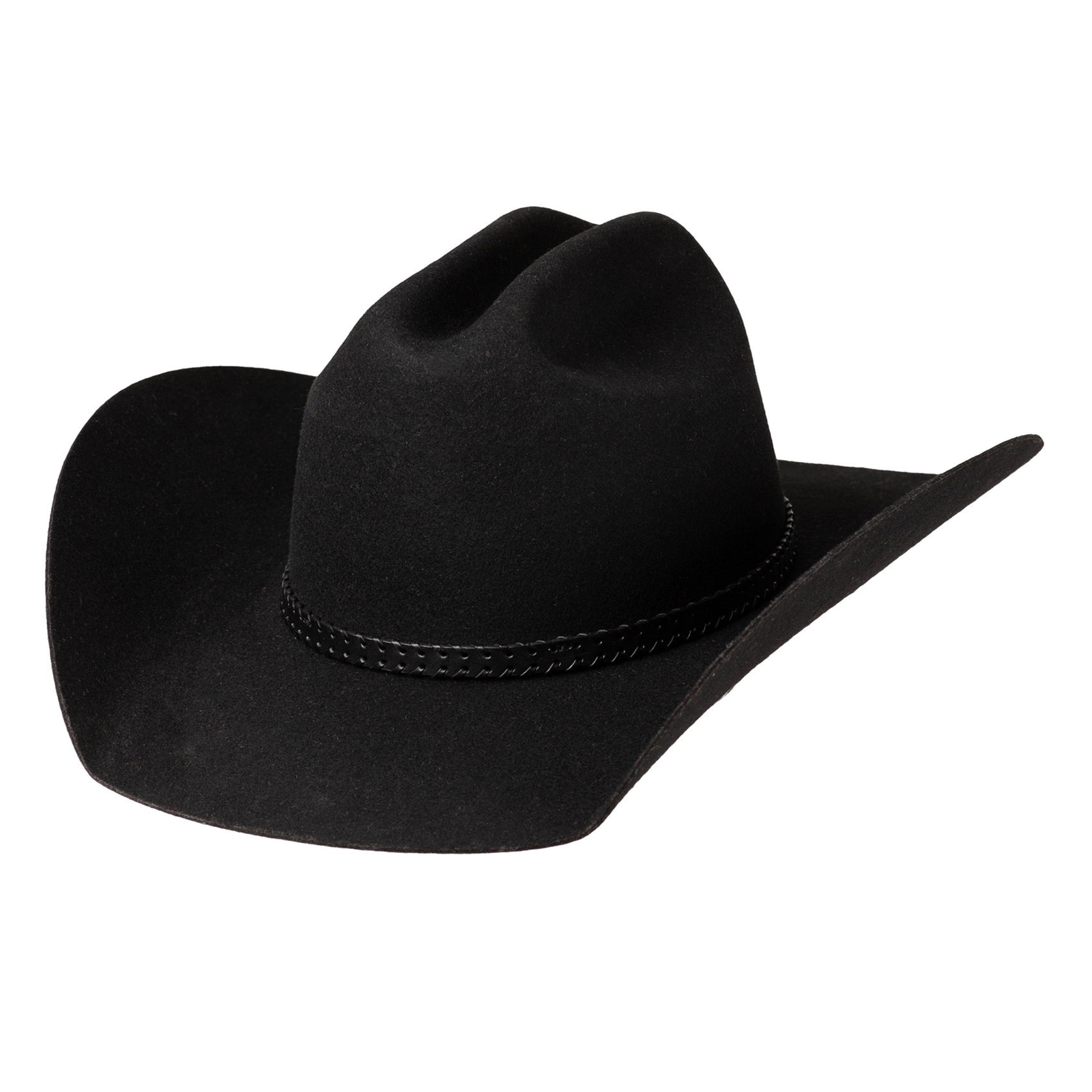 Tässä Salon Lakkitehtaan Cowboy -hatussa on perinteinen, leveälierinen tyyli.