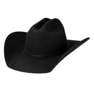 Tässä Salon Lakkitehtaan Cowboy -hatussa on perinteinen, leveälierinen tyyli.