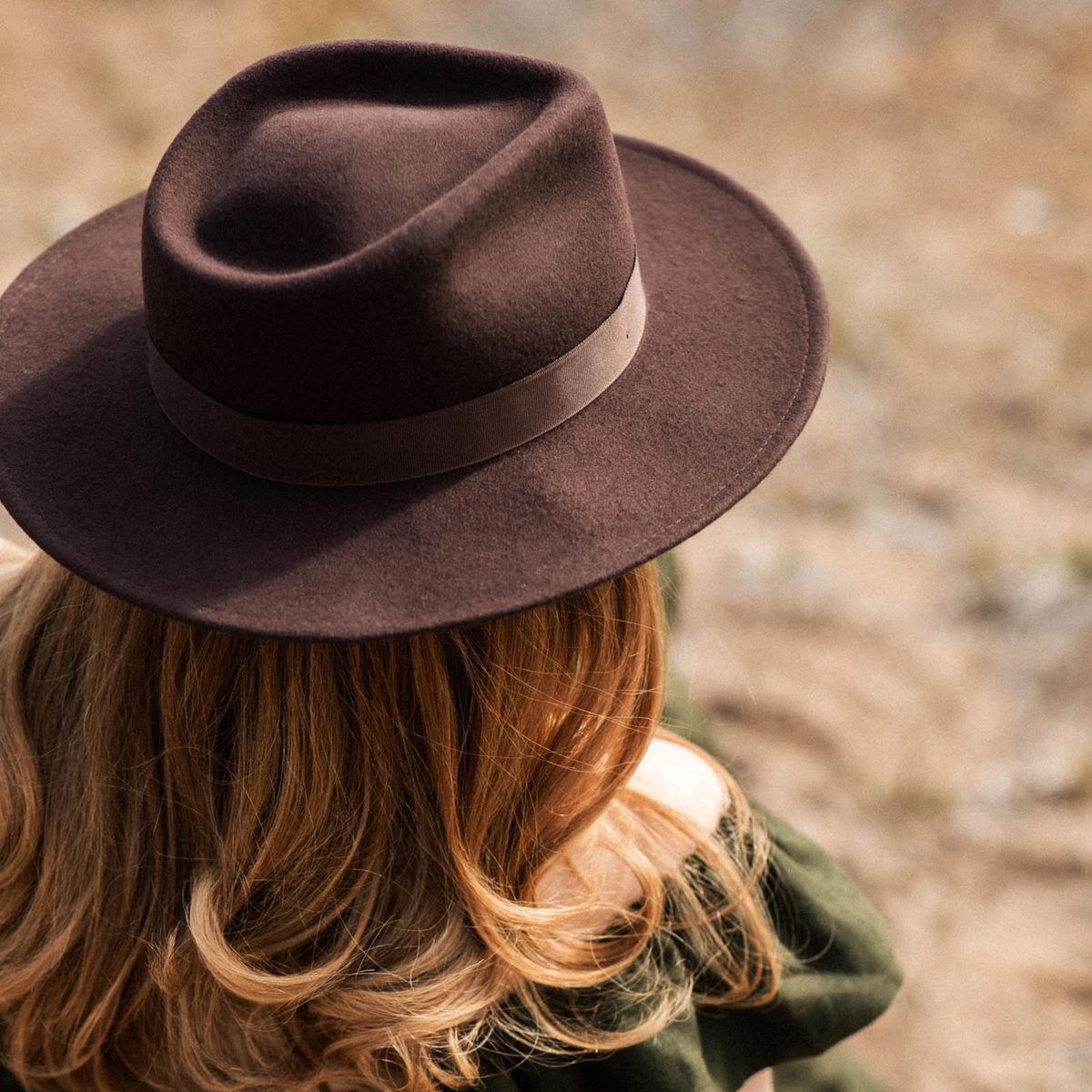 Salon Lakkitehdas Felt Hat Fedora, ruskea