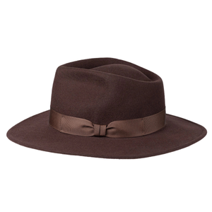 Salon Lakkitehdas Felt Hat Fedora, ruskea