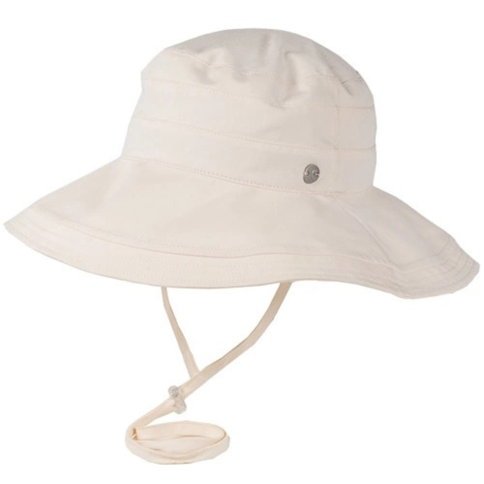 Kuvassa on luonnonvalkoinen Salon Lakkitehtaan Summer Hat Cotton UPF50+ naisten kesähattu.