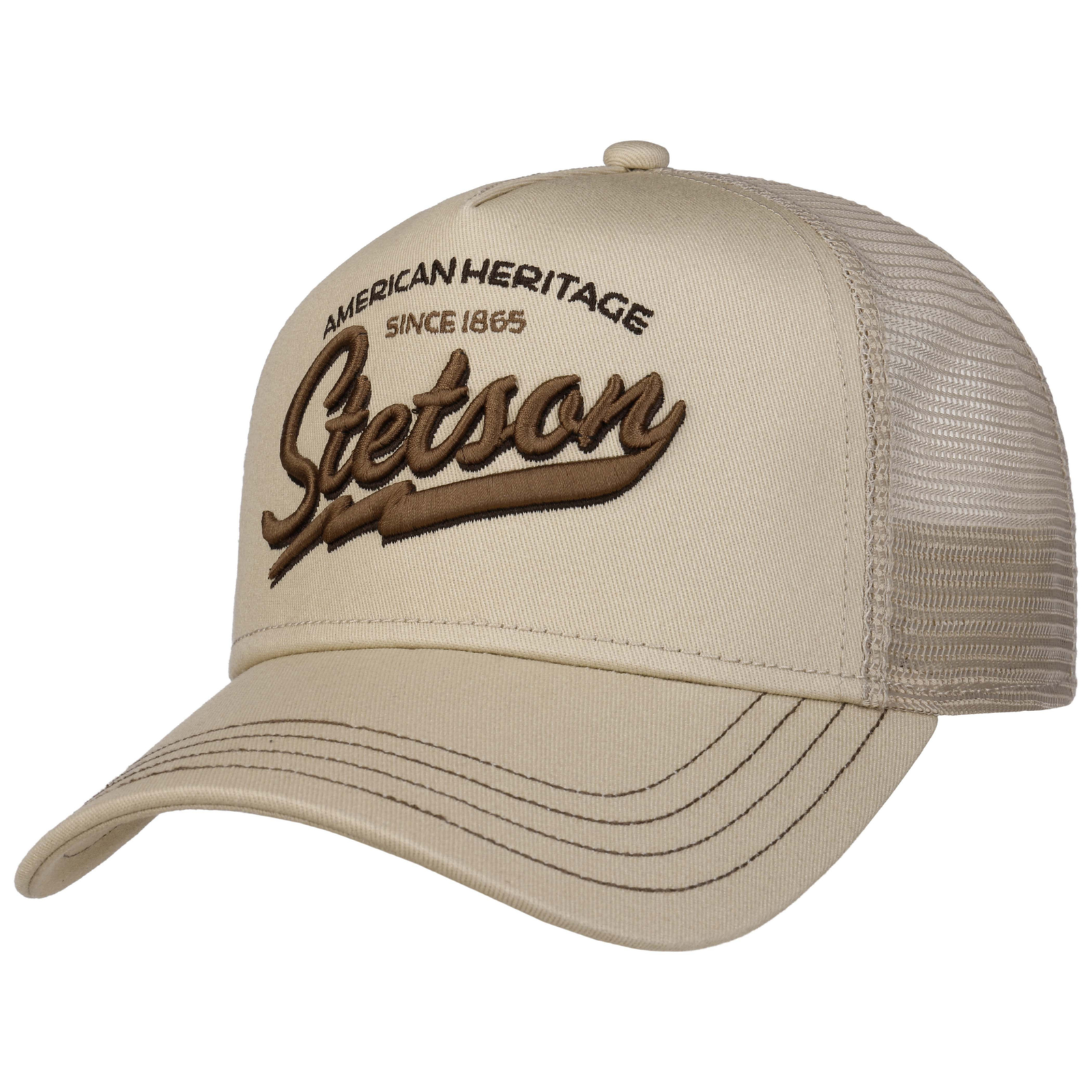 Kuvassa on beige Stetson American Heritage -lippis.