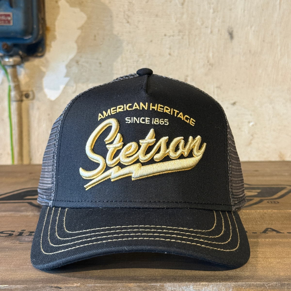 Stetson Heritage Classic Trucker Cap lasten lippis, musta