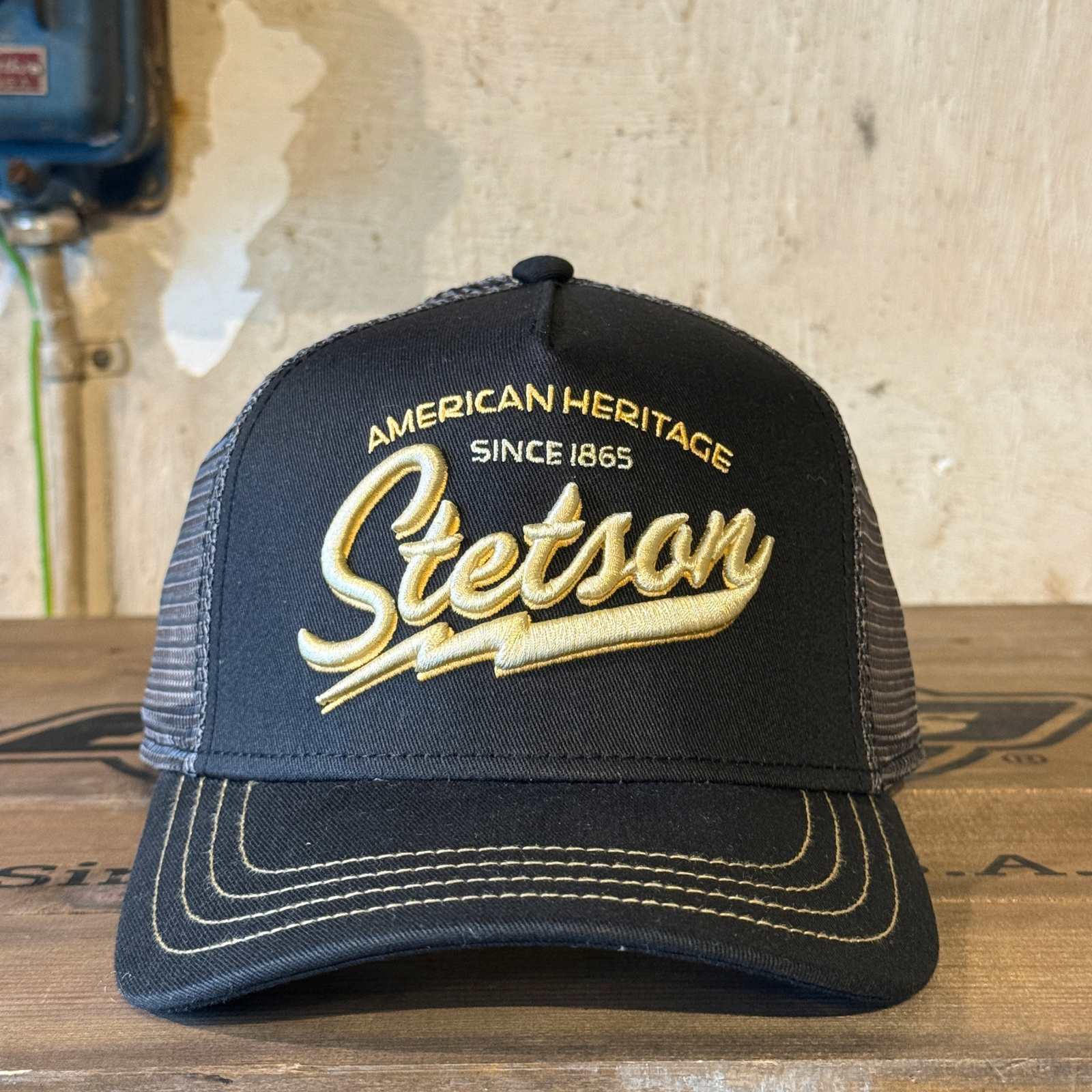 Stetson Heritage Classic Trucker Cap lasten lippis, musta