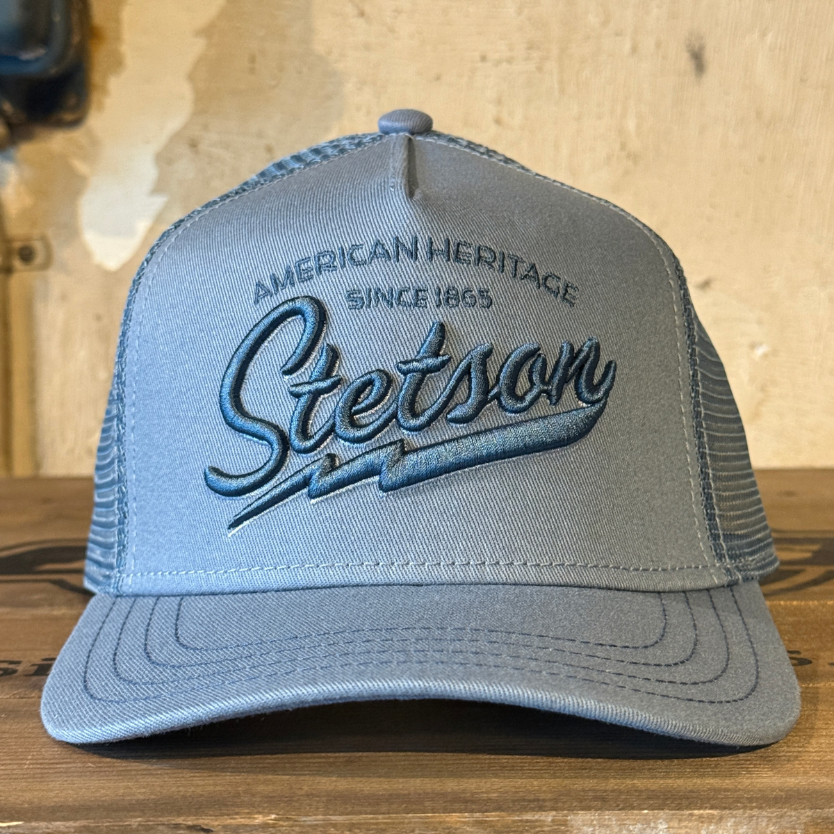 Stetson Heritage Classic Trucker Cap lasten lippis, vaaleansininen