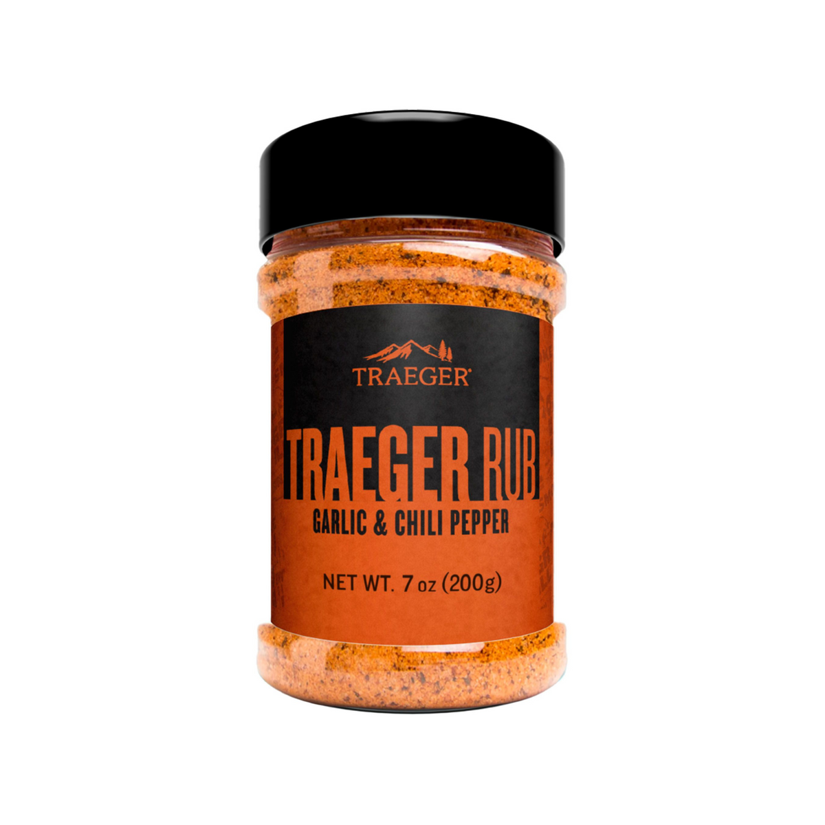 Kuvassa on purkki Traeger Rub mausteseosta.
