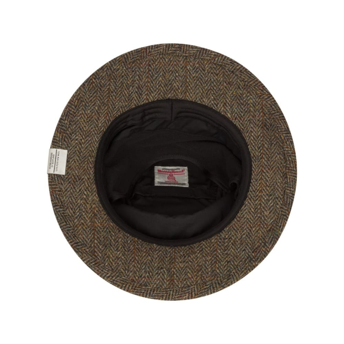 Walker and Hawkes Harris Tweed Berkeley lierihattu, Charcoal sisältä