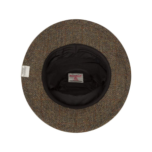 Walker and Hawkes Harris Tweed Berkeley lierihattu, Charcoal sisältä