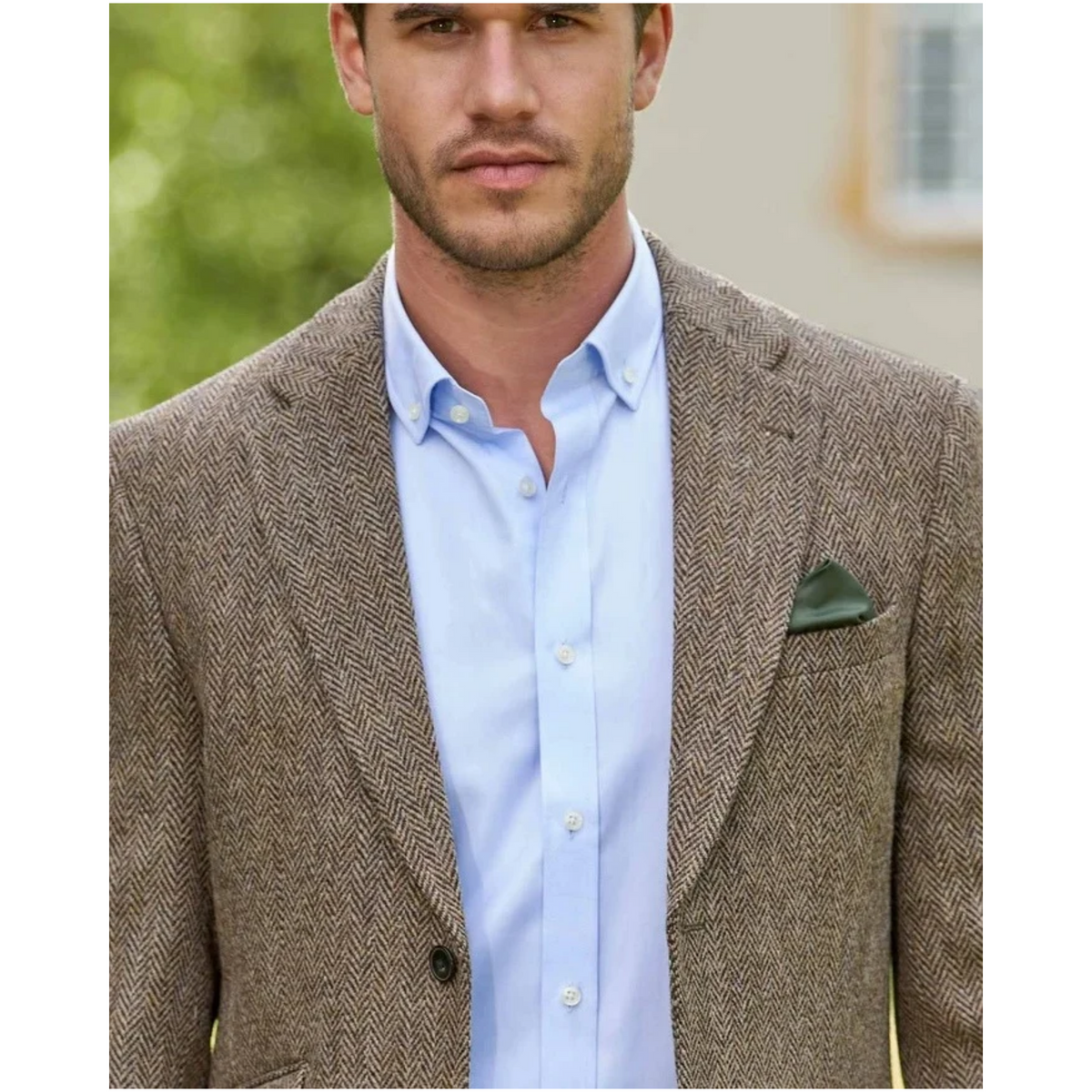 Wellington of Bilmore London Harris Tweed Bleiseri, Country Herringbone, kaulus