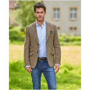 Wellington of Bilmore London Harris Tweed Bleiseri, Country Herringbone