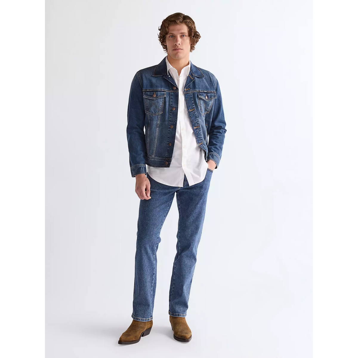 Wrangler Classic Jacket Mid Stone, farkkutakki
