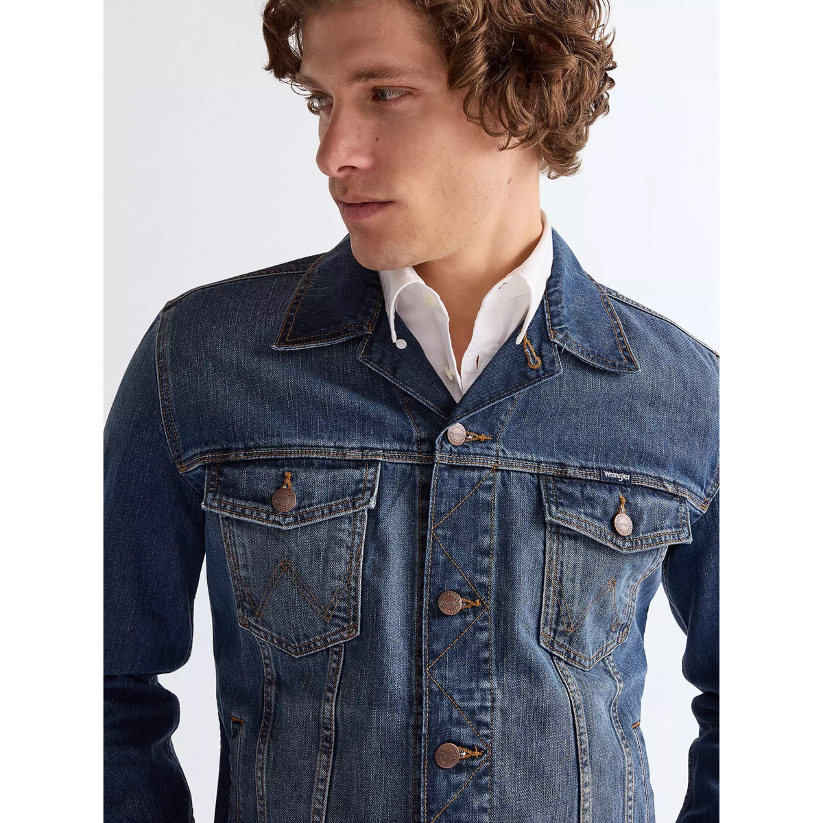 Wrangler Classic Jacket Mid Stone, farkkutakki