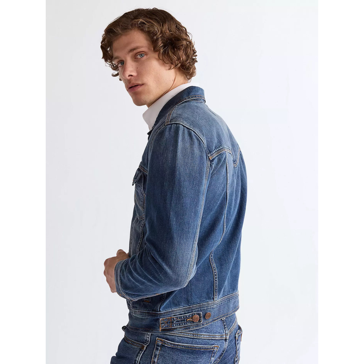 Wrangler Classic Jacket Mid Stone, farkkutakki
