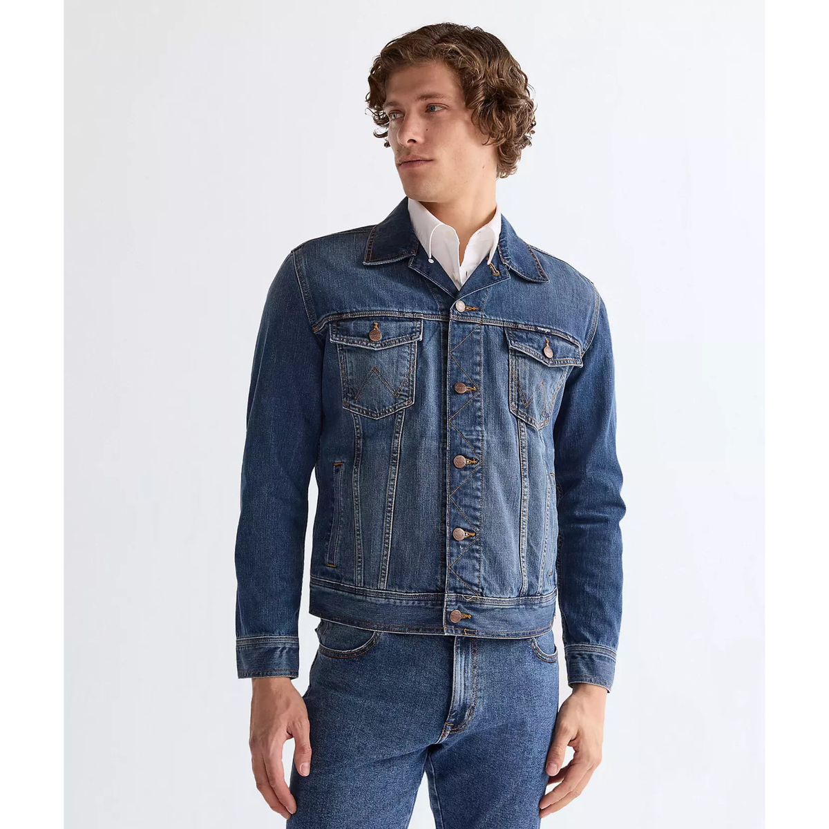 Wrangler Classic Jacket Mid Stone, farkkutakki