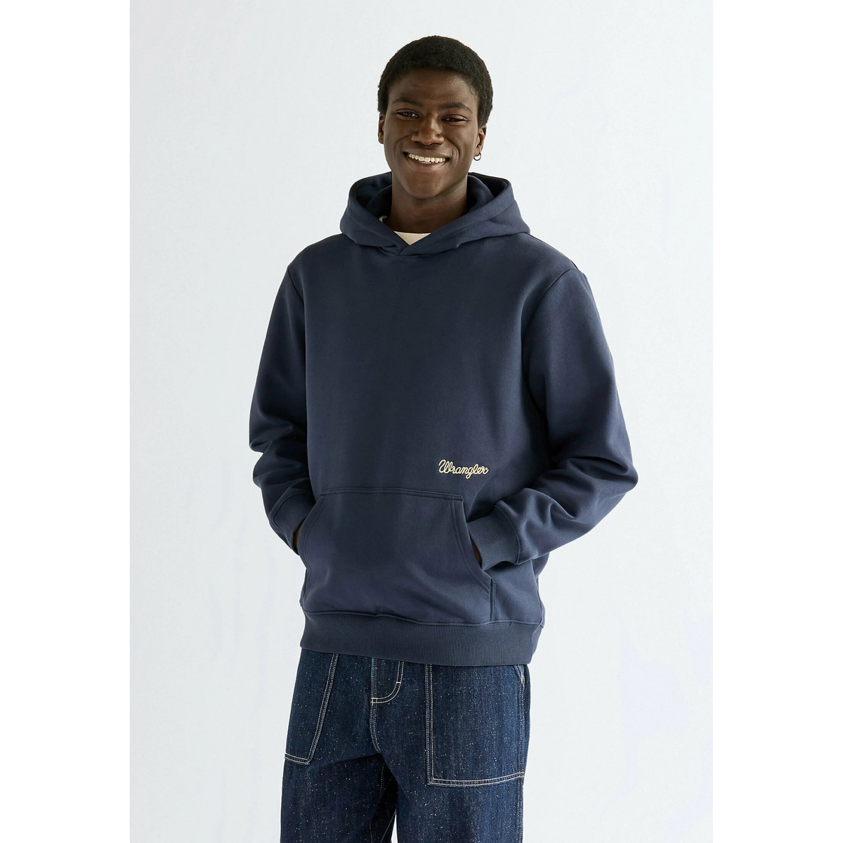 Wrangler Embroidery Hoodie, sininen
