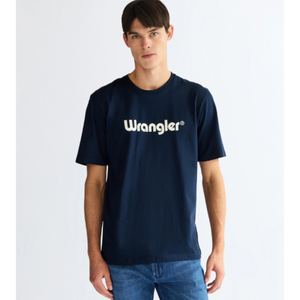 Wrangler Logo Tee Navy miesten t-paita