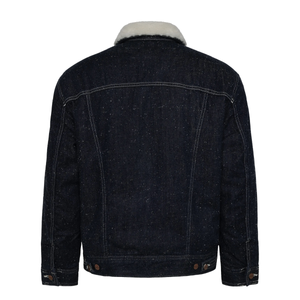 Wrangler Sherpa Anti Fit Jacket Night Sky miesten farkkutakki karvakauluksella