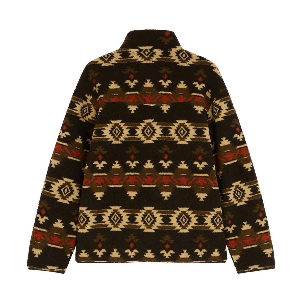 Wrangler Sherpa Fleece Jacket Aztec, ruskea