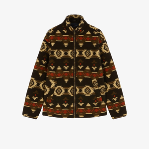 Wrangler Sherpa Fleece Jacket Aztec, ruskea