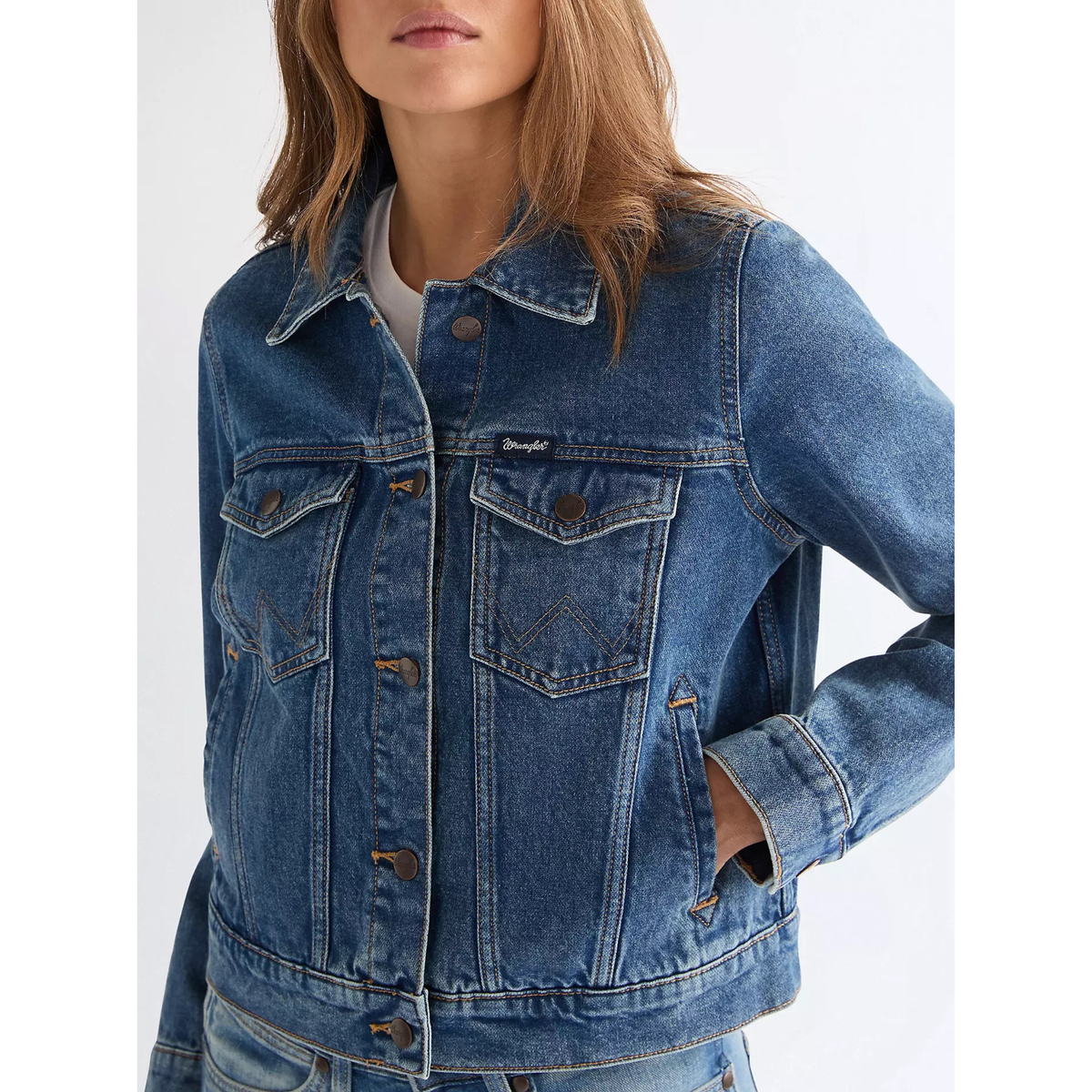 Wrangler Western Jacket Frontier Fade, naisten farkkutakki